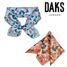 [백화점 정품] 닥스 DAKS 25SS 일러스트꽃 나염손수건 DKA1406