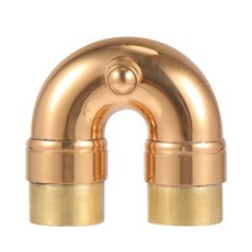 EXCEART 황동 소형 팔꿈치 트럼펫 넥 교체 악기 액세서리 전문가 및 아마추어 플레이어를 위한 3.2 x 2.5 1.6cm(1.27 1.18 0.66인치) 내구성 있는 트