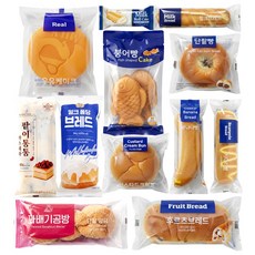 천원빵 개별포장 빵 아침 식사대용 간식용 빵종류 12개 세트