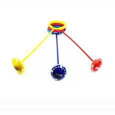 아가플러스 점핑점핑 LED발광 발목줄넘기, 옐로우, 1개