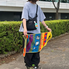 몽벨 크로스백 포켓터블 라이트 숄더백 스몰 COCOBLANK키링증정, 블랙