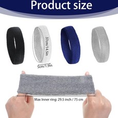 LIQWEI 여성용 스웨트 밴드 머리띠 4개 수분 흡수 운동 머리띠 달리기 테니스 농구 요가 체육관용 신축성 있는 테리 천 헤드밴드, LIQWEI 여성용 스웨트 밴드 머리띠 4개, 수분 흡