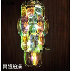 華燈惠 印度波西米亞風格 彩色玻璃吊燈 餐桌樓梯別墅燈飾