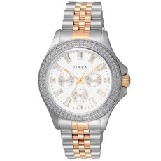 TIMEX 카이아 시계 석영 5 기압 방수 미네랄 유리 실버 다이얼 TW2V79500 여성