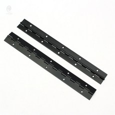 영달철물 250mm 피아노 경첩 2p세트두께 1mm 스틸+블랙 경첩꺽쇠