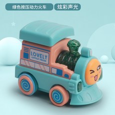 按壓滑行車 兒童玩具 按壓車 回力慣性火車 模型小汽車 卡通玩具車, 綠色按壓動力托馬斯, 1個