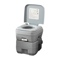 便攜式露營馬桶, 灰色（禮袋）_20L, 1個