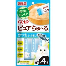 日產回歸 CIAO PURE肉泥 芭娜娜毛孩良品, 1個, SC-533 鰹魚+柴魚 (日本製)