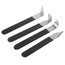 공예 키트 도구 다용도 나이프 세라믹 및 도자기 폴리머 클레이 커터 DIY 스테인레스 스틸 조각, 4개