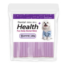 덴탈헬스플러스 강아지 덴탈간식 블루베리맛 250g, 3개