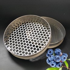 블루베리 채 선별기 분류기 거름 수동 분류 스테인레스304 직경30cm/구멍직경18mm, 1개