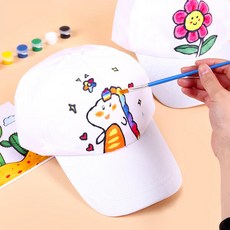 아트박스/호사문구 아트필드 DIY 화이트 무지 모자, 1개
