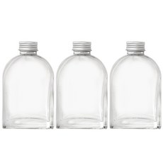 디퓨저 DIY 부자재 아치형 유리 공병, 3개, 150ml, 투명