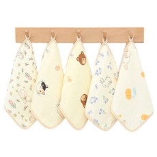 MiniMiracles Store 紗布口水巾 四層純棉紗布, F, 1個