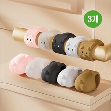 에버리즈 실리콘 문 보호패드 방문 문쾅 문콕방지, 3개, 1. 투명(C)