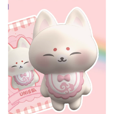 UNIS 여우 PU 스트레스 해소 장난감 느린 탄성 압착 게임 성인 직장 선물, 1개, 블라인드박스 랜덤