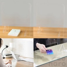 누세라 투명 아크릴 칸막이 식당칸막이, 600x400 뚫림