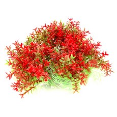 수초 은신처 어항꾸미기 열대어 꽃 빨강 인조