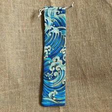 【BAGEL蓓果】現貨 日式和風餐具袋 餐具收納袋 環保餐具袋 筷子收納袋 露營餐具 餐具束口袋外出餐具餐具組, 1個, 日式四, 日式四