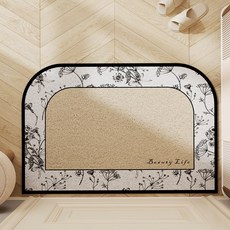 [잘라쓰는]먼지집게 미끄럼방지 특수실론 코일 현관 발매트, 1개, 80x120cm
