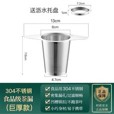 茶漏漏網304不鏽鋼濾茶器：雙耳設計，茶具配件，泡茶神器，茶葉過濾網, 1個