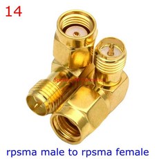 TO 90 직각 어댑터 암컷 개/로트 3 RPSMA 스플리터 스트레이트 타입 티 수컷 도 웨이 SMA RF 커넥터 2 RP, Type 142pcs