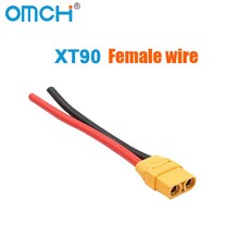 OMCH XT60 12 배터리 커넥터 XT90 플러그 10AWG 실리콘 암수 14AWG, XT60 14AWG Wi, 10cm 3.94inch, XT90 Female wi
