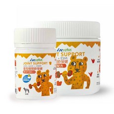 IN-PLUS 蛋殼膜關節保健(雙效呵護配方) ，守護愛犬關節健康，維持靈活活動力, 蛋殼膜關節保健(雙效呵護配方),60顆/罐, 1個, 骨骼/關節強化, 60顆