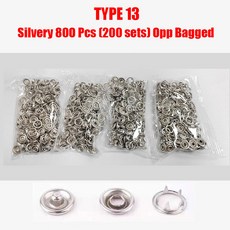 예쁜단추 수입단추 펜치가 있는 금속 프롱 스냅 단추 중공 프레스 패스너 스터드 도구 세트 키트 의류 바느질 가방 신발, 1개, 13) TYPE 13