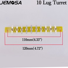 실버 도금 DIY 프로젝트 오디오 스트립 태그 보드 터미널 매트 카펫 러그 빈티지 AMP HIFI 포스트 13, 10 Lug Board 4PCS