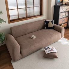 효담상회 사계절 모던 쇼파커버패드 3 / 4인용, 1개, 03.브라운 3인용