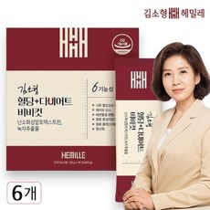 김소형 혈당+다이어트 비비컷 _ 6중 기능성 체중조절 식사대용 쉐이크 곡물맛 _ 다이어트 챌린지_ 12g고단백질 120종 과일야채곡물 함유, 6개, 14회분