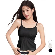 Veimia 베이미아 끈나시 여성 런닝 속옷 슬림핏 브라탑나시 내의상의 1p/2p