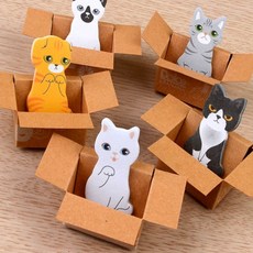 헤이영 귀여운 캣 접착메모지 학생메모