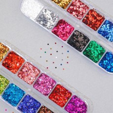 네일스토어 별 네일글리터 12세트-14 미니 2mm 스팽글, 1개, 1.혼합 /T050