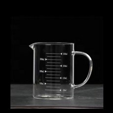 玻璃量杯 1000毫升 竹木蓋 耐高溫 帶刻度 鷹嘴杯, 帶鷹嘴350毫升, 1個