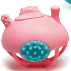 美國 Smily Mia 喜胖河馬固齒器, 粉色, 1個