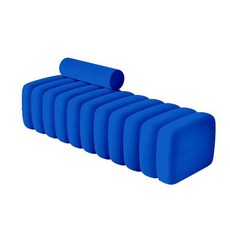 구름벤치소파 등받이없는소파 대기실 의자, 클라인 블루 가로 100X세로 40X높이 43cm