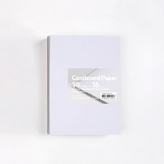 PaperPhant 하드보드지 (두껍고 단단한 종이) cardboard paper 화이트, 16절 10매