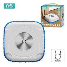 家用小型全自動掃地機器人 智能懶人拖地機 智能多功能 吸掃一體 靜音運作 一鍵操作 自動掃地機 掃拖機器人 吸塵器, 白色拖地機-不帶噴霧【帶1布】