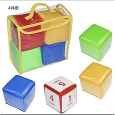 插卡骰子組（含透明袋）, 紅, 綠, 藍, 黃, 1套