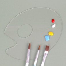 작은 투명팔레트 아크릴조색판 미니 소형