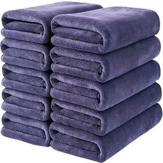 Living Mua 家用柔軟美容毛巾 85g 棉紗, 灰色, 10個