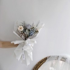 Floraflower 莫蘭灰乾燥永生花花束〖熱銷花束〗情人節 520 七夕 畢業 告白 精美 質感 浪漫 超美 生日, 莫蘭灰乾燥花束