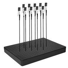 BTtime 플라모델 11개입 도색 베이스 클립 포함 취미용 도색 세트 페인팅 스탠드 플라모델 모형 호비 도장용품 DIY에 최적 (클립 파트 10개 + 스탠드 1개)