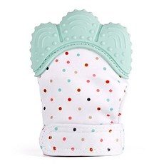 嬰兒手套防抓臉防吃手新生兒秋冬可啃咬硅膠磨牙寶寶咬牙手套母嬰