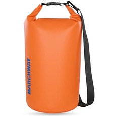 MARCHWAY 플로팅 방수 드라이 백 백팩 5L/10L/20L/30L/40L 롤 탑 자루는 카약 래프팅 보트 타기 수영 캠핑 하이킹 해변 낚시를 위한 장비를 건, 딥 오렌지