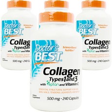 Doctor's BEST Types1&3複合膠原蛋白膠囊, 240顆, 4罐