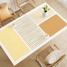 HAROO 식탁매트추천 4인 경지 실리콘 6인실리콘 방수식탁보, 심경-1, 140x80cm, 1