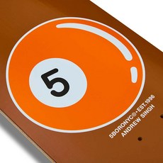 5BORONYC 5BALL PRO MODEL 滑板板身 8.0-8.25 美國製造 NEVERMIND, 1個